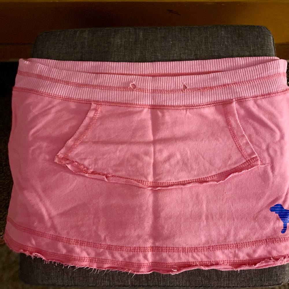 PINK Victoria's Secret Pink Ribbed Cargo Mini Skirt Vintage 2006-2007